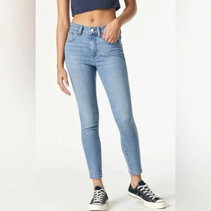 Mavi Tess High Rise Skinny Jeans in light wash with distressing size 27